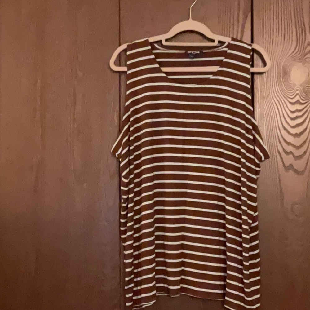 Brown/Aqua tank top